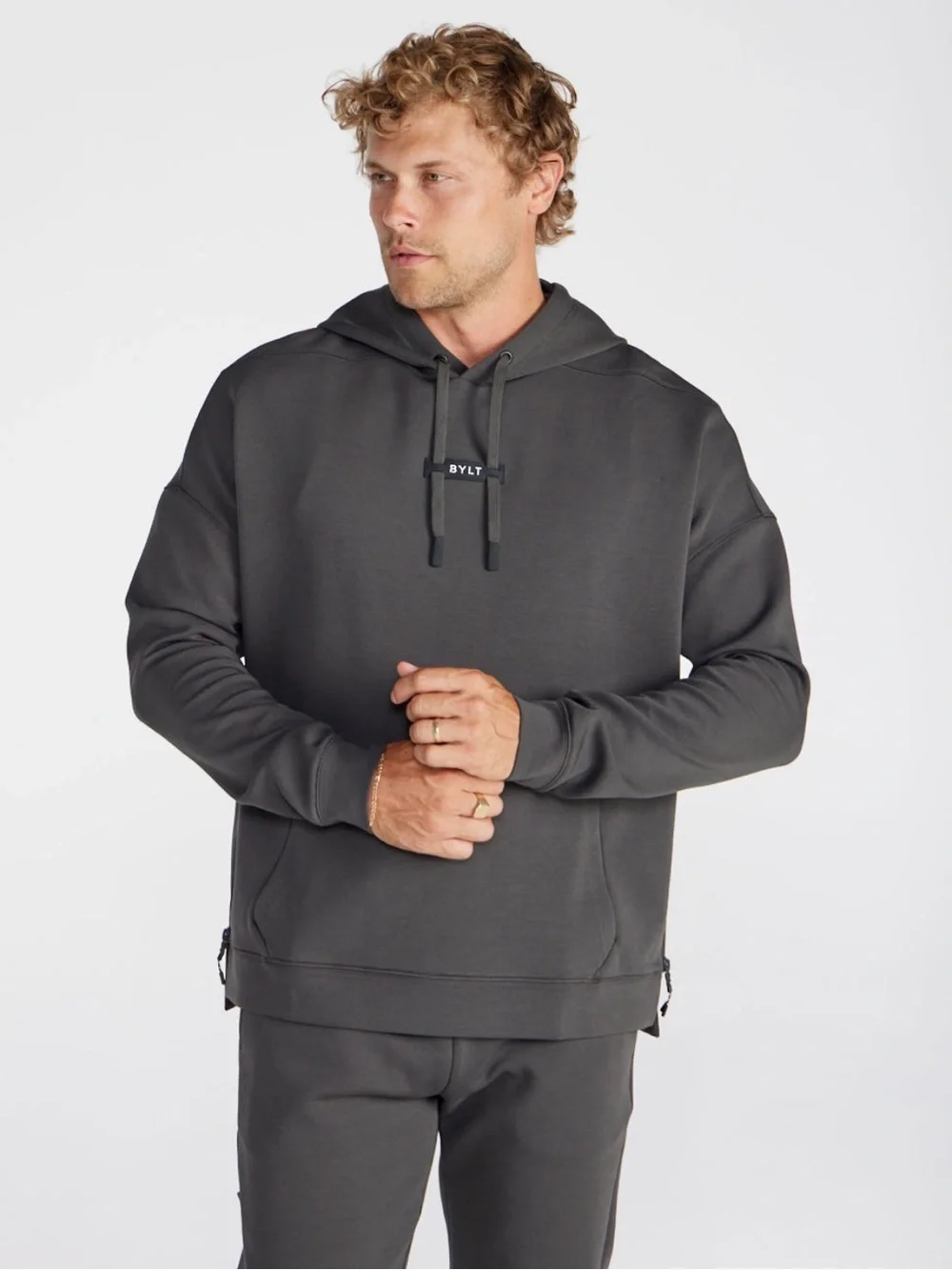 BYLT ROAMKNIT ADAPT HOODIE CHARCOAL Sz XL